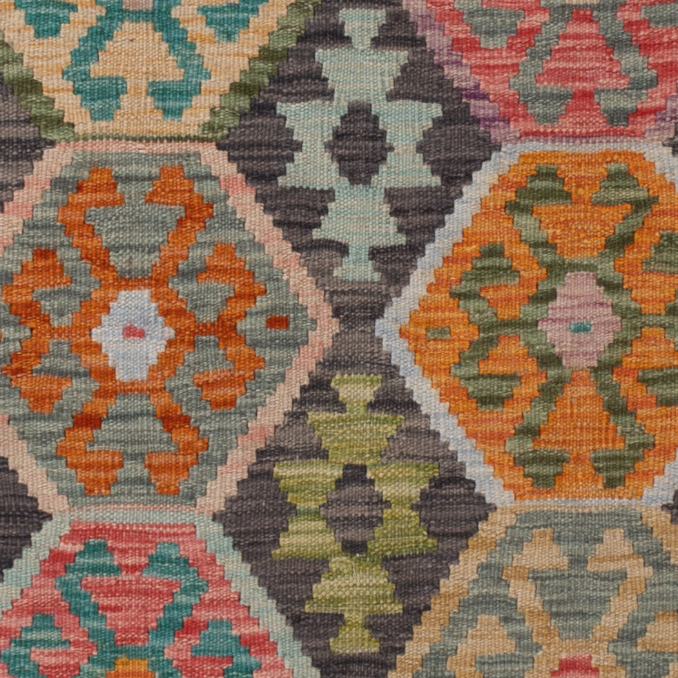 Kelim Teppich - Splash - 156 x 105 cm - bunt