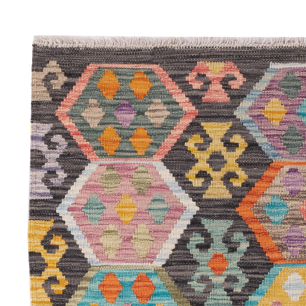 Kilim Maimana Tæppe 151x104cm - Uldtæppe