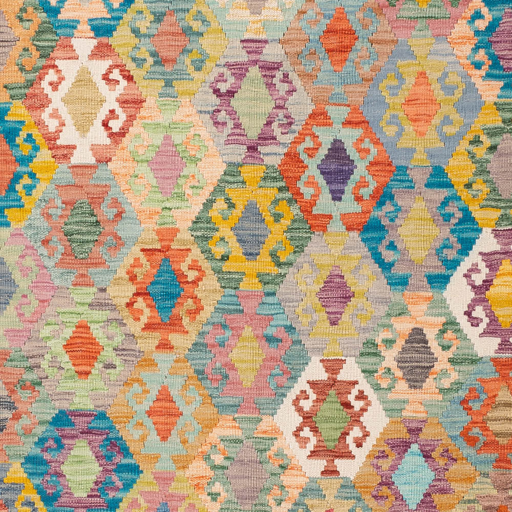 Kelim Teppich - Splash - 250 x 188 cm - bunt