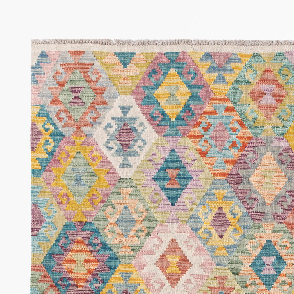 Kilim Maimana Tæppe 241x182cm - Uldtæppe