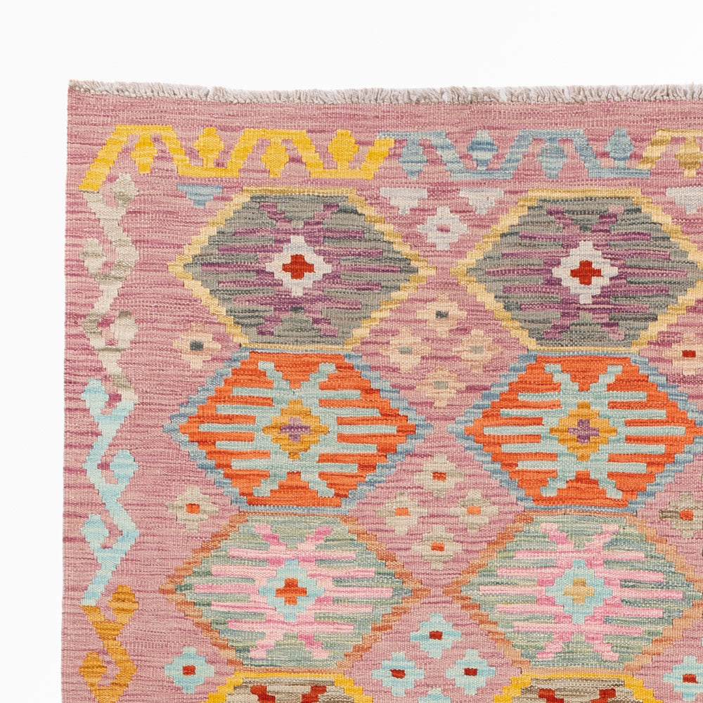 Kelim Teppich - Splash - 246 x 174 cm - bunt