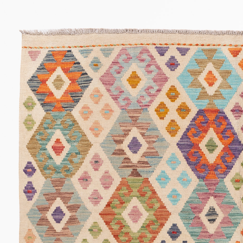 Kelim Teppich - Splash - 250 x 174 cm - bunt