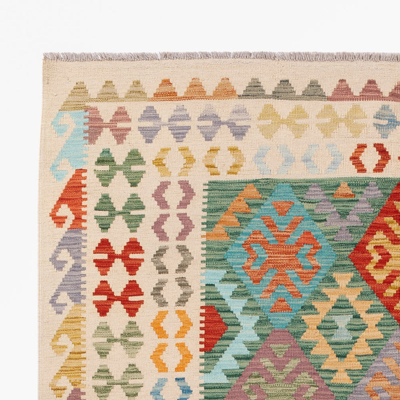 Kelim Teppich - Splash - 252 x 171 cm - bunt