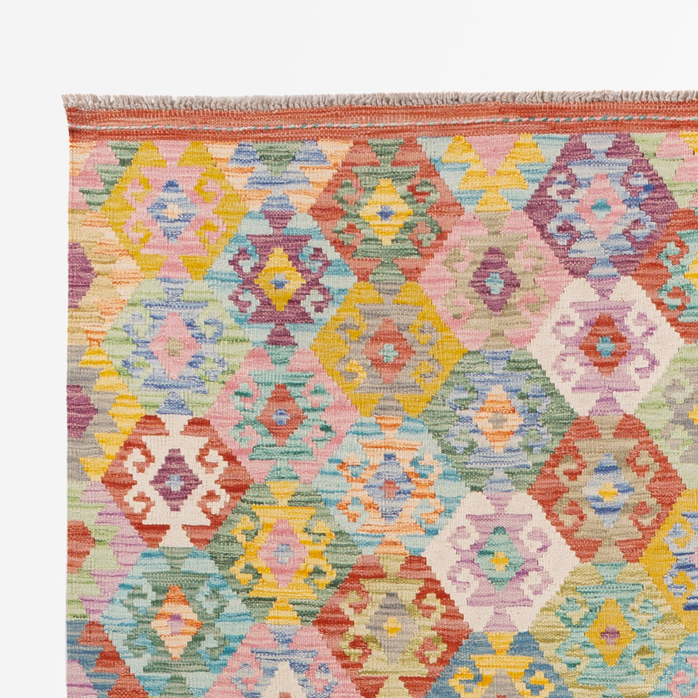 Kilim Maimana Tæppe 246x180cm - Uldtæppe