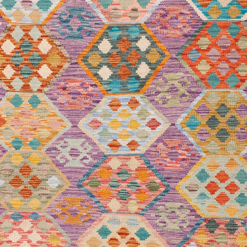 Kelim Teppich - Splash - 250 x 176 cm - bunt