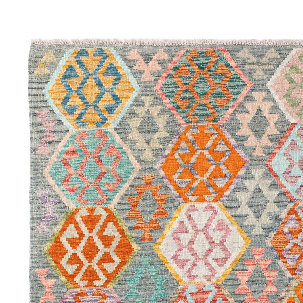 Kilim Maimana Tæppe 253x178cm - Uldtæppe