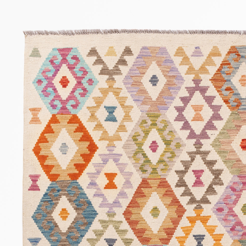 Kilim Maimana Tæppe 241x178cm - Uldtæppe