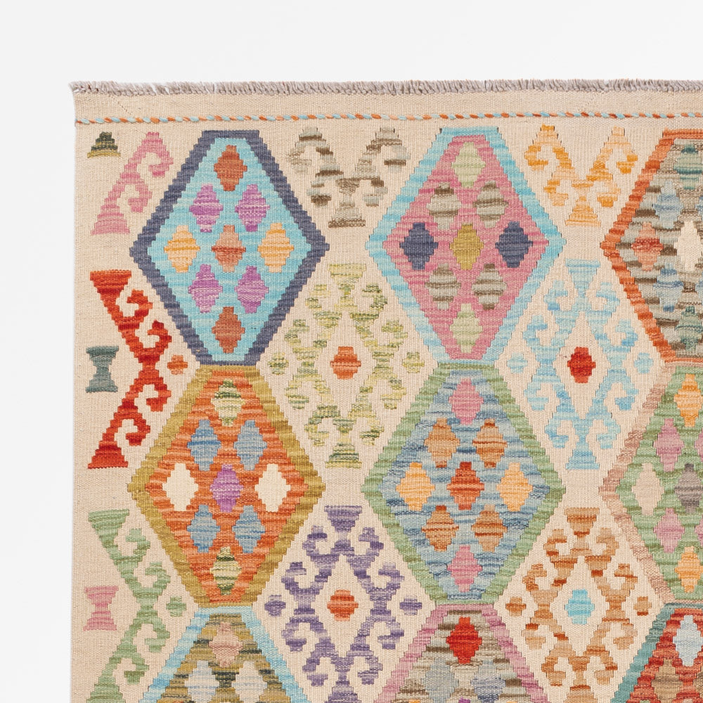 Kilim Maimana Tæppe 251x179cm - Uldtæppe
