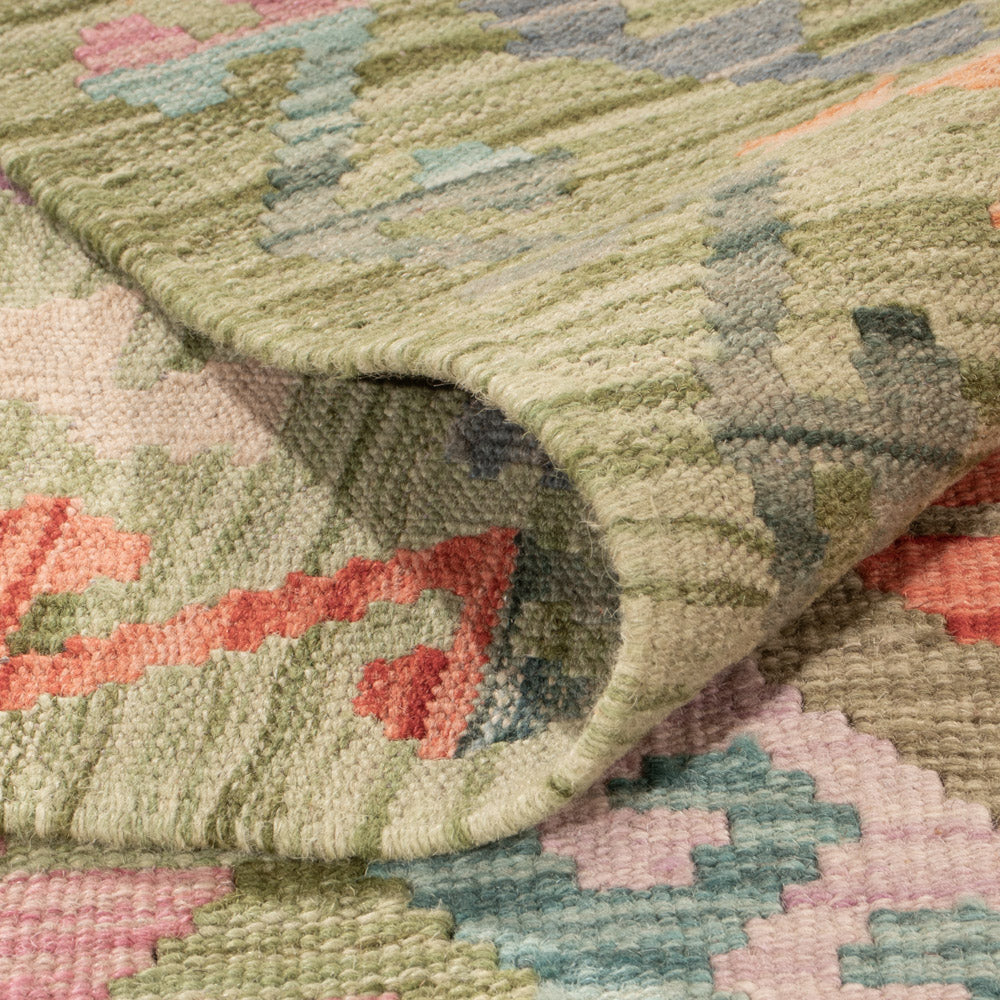 Kelim Teppich - Splash - 252 x 178 cm - bunt