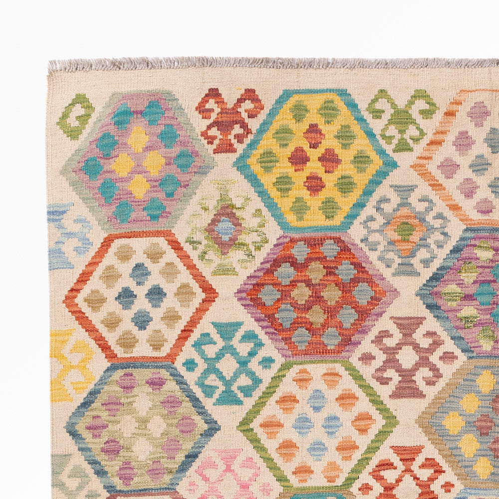 Kilim Maimana Tæppe 235x176cm - Uldtæppe