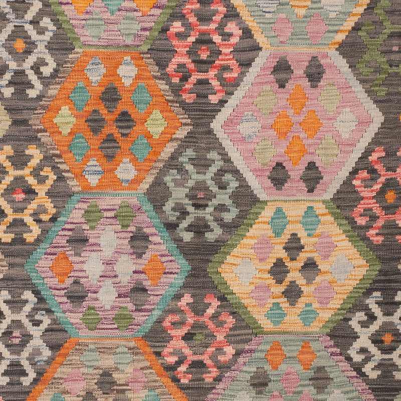 Kelim Teppich - Splash - 241 x 185 cm - bunt