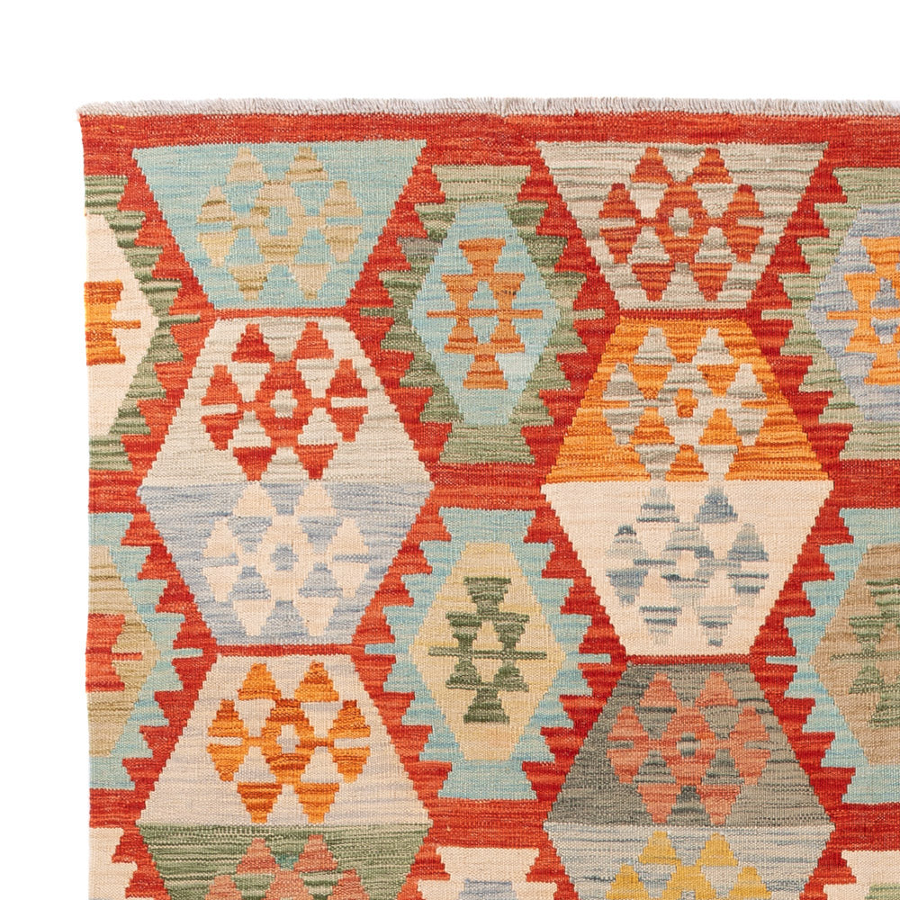 Kilim Maimana Tæppe 241x178cm - Uldtæppe