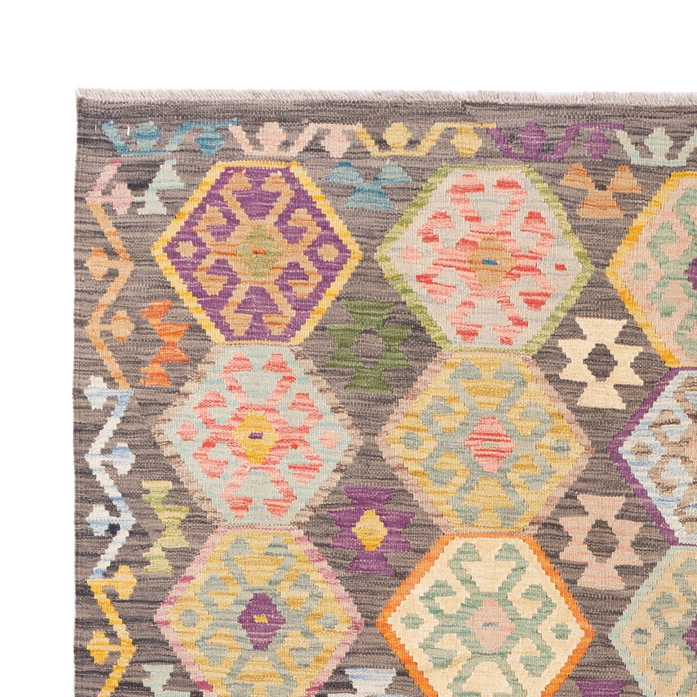 Kilim Maimana Tæppe 237x185cm - Uldtæppe