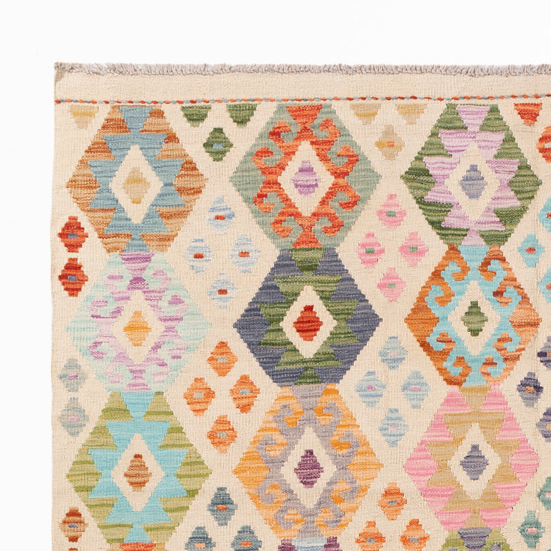 Kelim Teppich - Splash - 241 x 180 cm - bunt