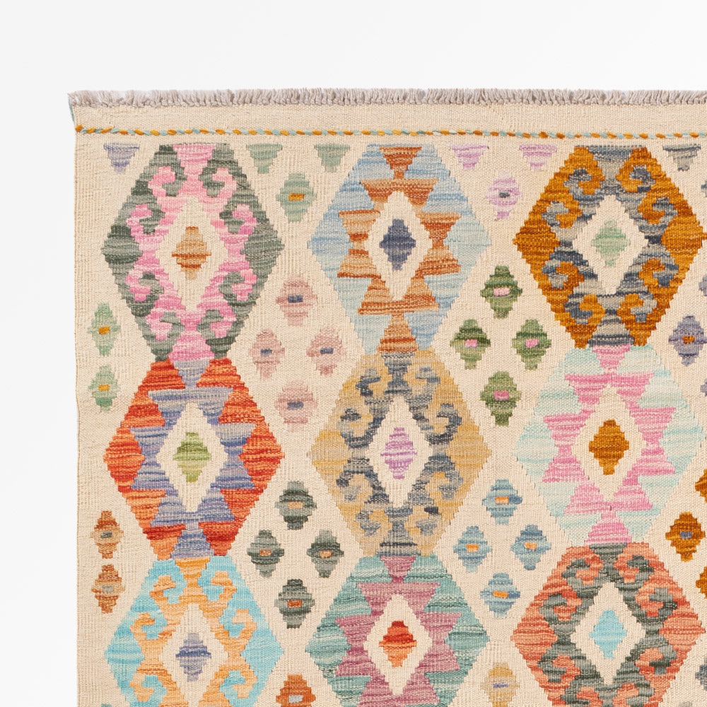 Kilim Maimana Tæppe 249x179cm - Uldtæppe