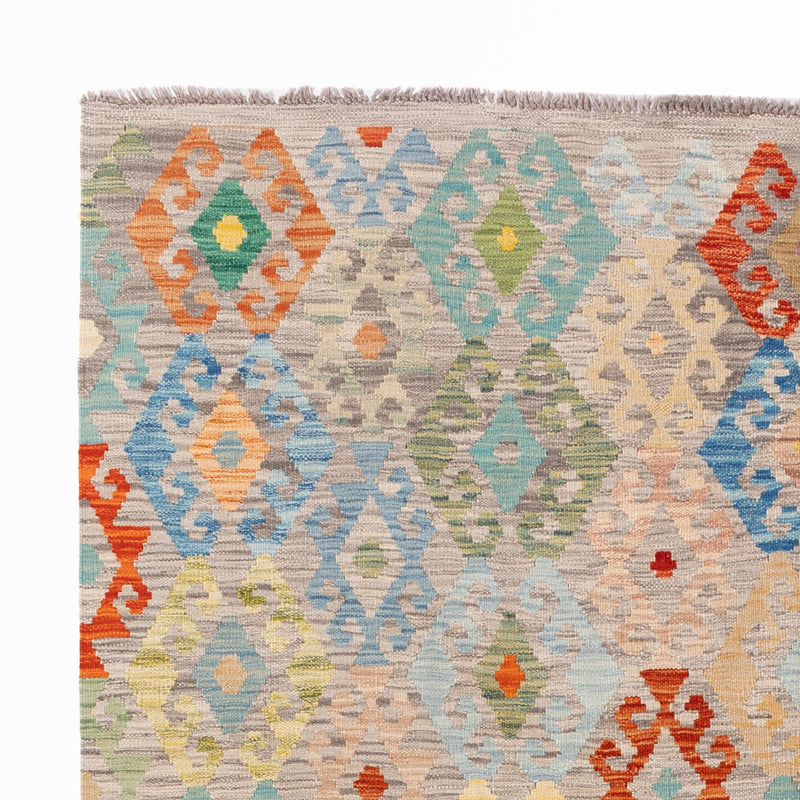 Kelim Teppich - Splash - 252 x 185 cm - bunt