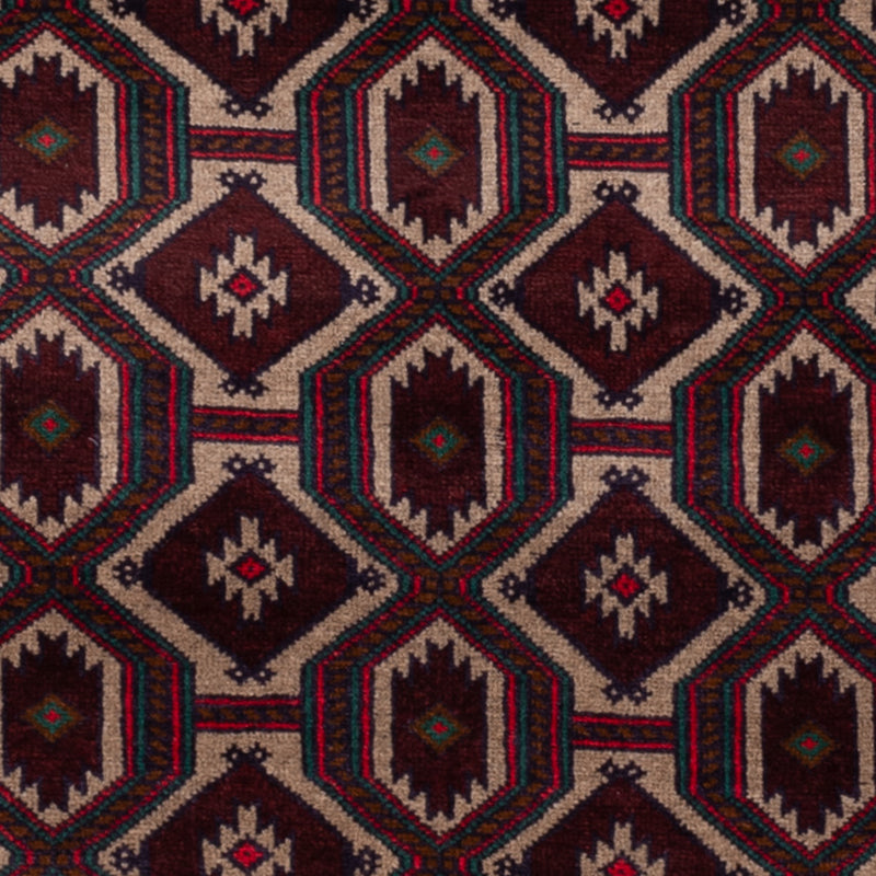 Belutsch Teppich - 140 x 90 cm - mehrfarbig