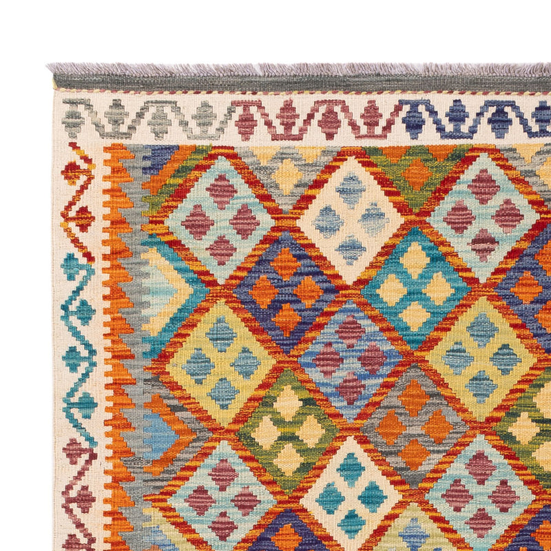 Kelim Teppich - Splash - 197 x 158 cm - bunt