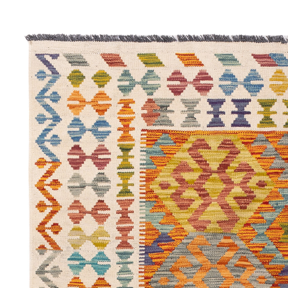 Kilim Maimana Tæppe 200x144cm - Uldtæppe