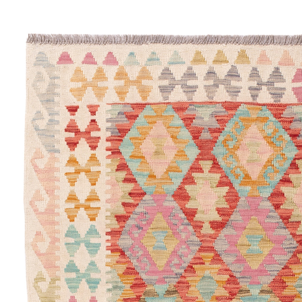 Kilim Maimana Tæppe 198x154cm - Uldtæppe