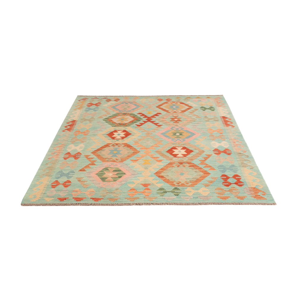 Kelim Teppich - Splash - 196 x 147 cm - bunt