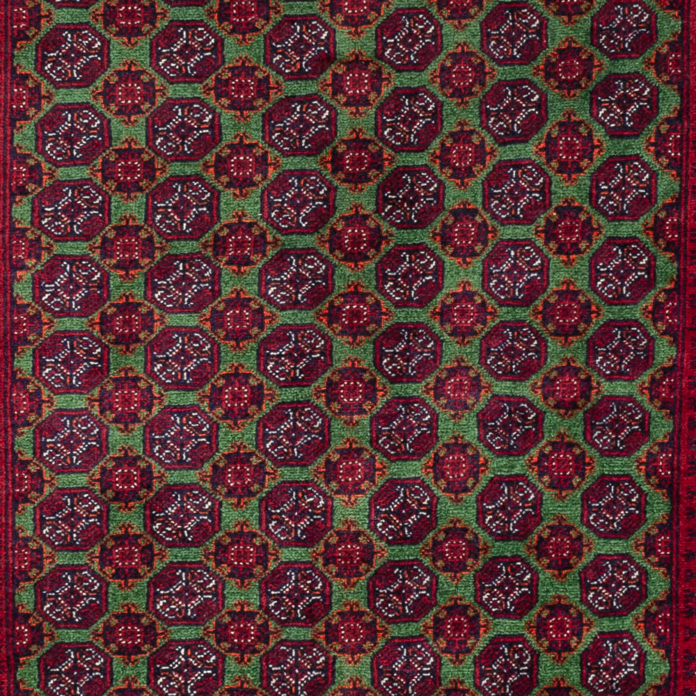 Afghan Teppich - Royal - 142 x 97 cm - grün