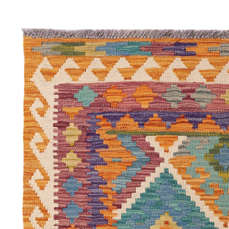 Kelim Teppich - Splash - 147 x 105 cm - bunt