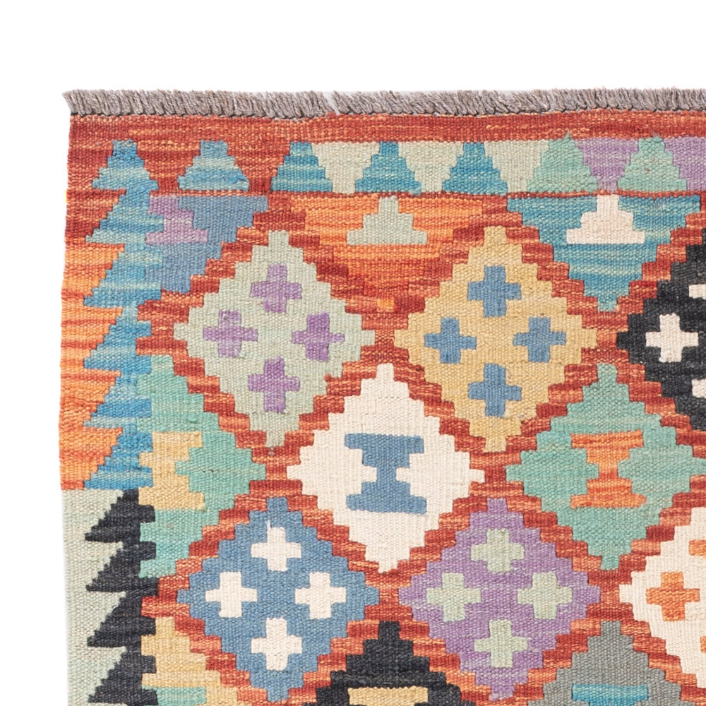 Kilim Maimana Tæppe 150x104cm - Uldtæppe