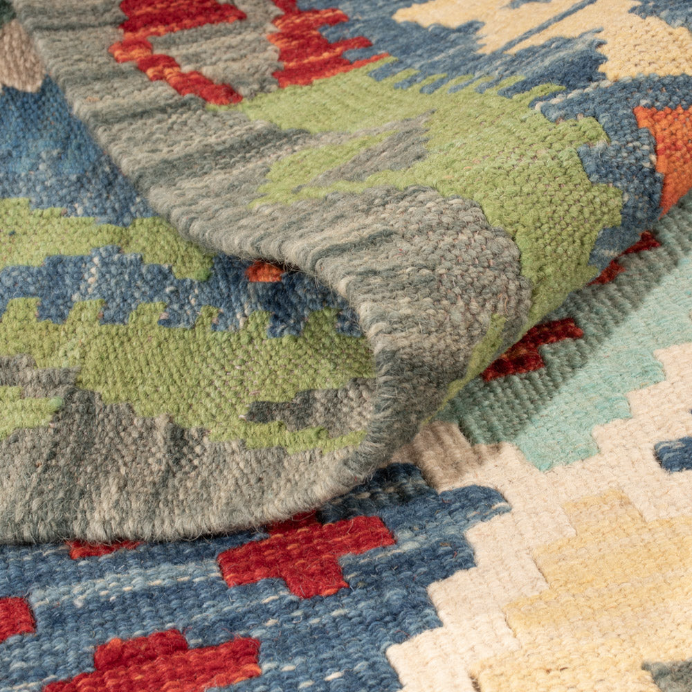 Kelim Teppich - Splash - 148 x 100 cm - bunt