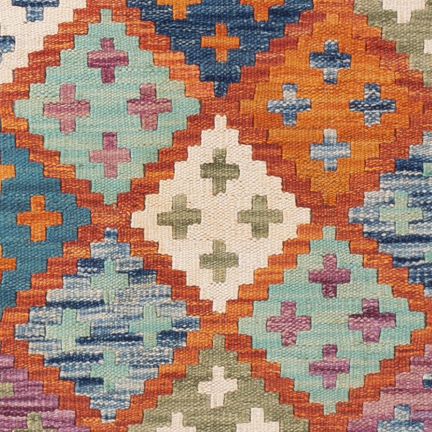 Kelim Teppich - Splash - 160 x 98 cm - bunt