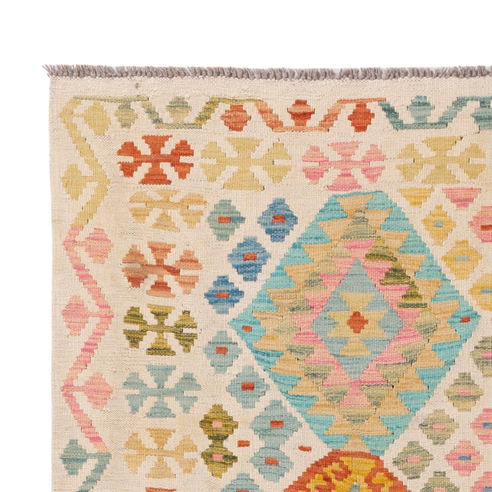 Kilim Maimana Tæppe 208x145cm - Uldtæppe