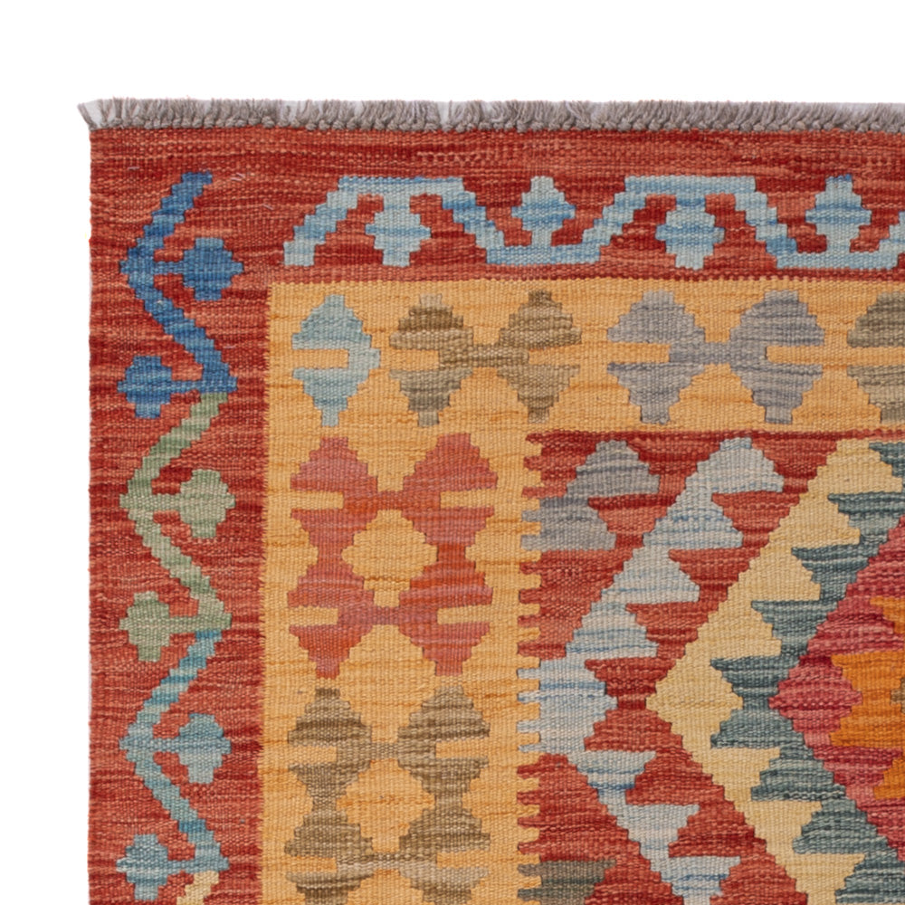 Kilim Maimana Tæppe 150x107cm - Uldtæppe