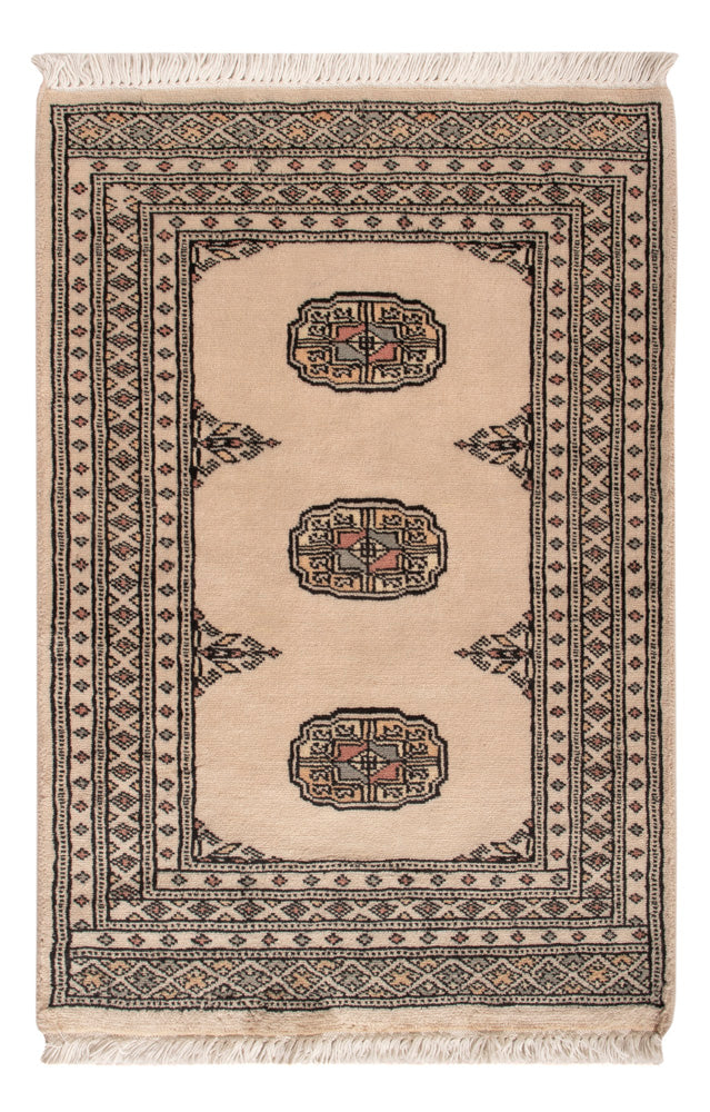 Pakistan Teppich - 94 x 62 cm - creme
