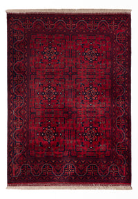 Afghan Teppich - Royal - 138 x 101 cm - rot