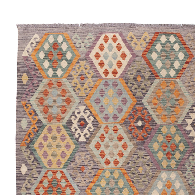 Kelim Teppich - Splash - 346 x 257 cm - bunt