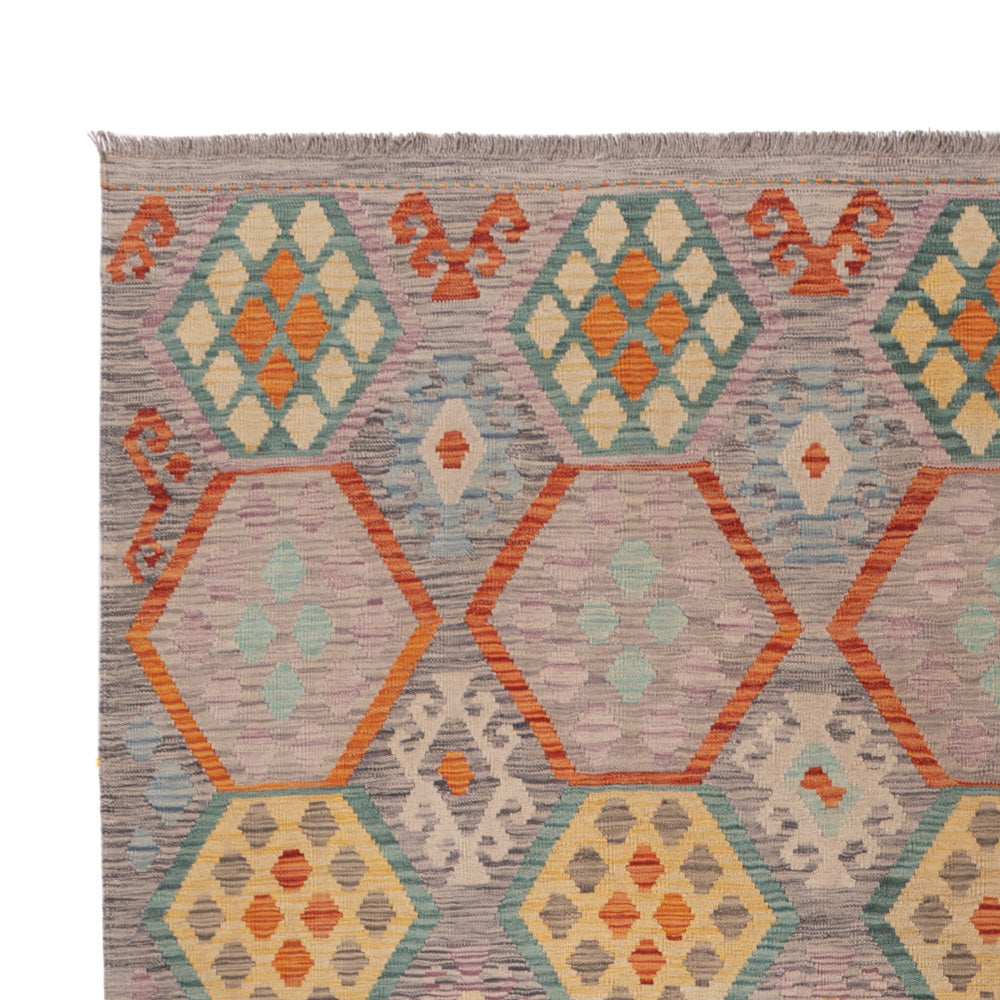 Kelim Teppich - Splash - 337 x 251 cm - bunt