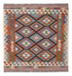 Kilim Maimana Tæppe 102x101cm - Uldtæppe