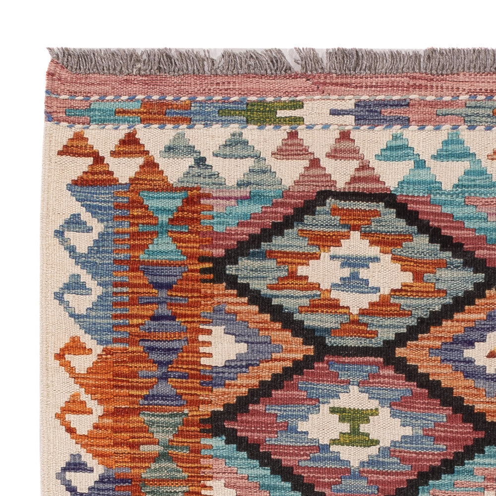 Kilim Maimana Tæppe 102x101cm - Uldtæppe
