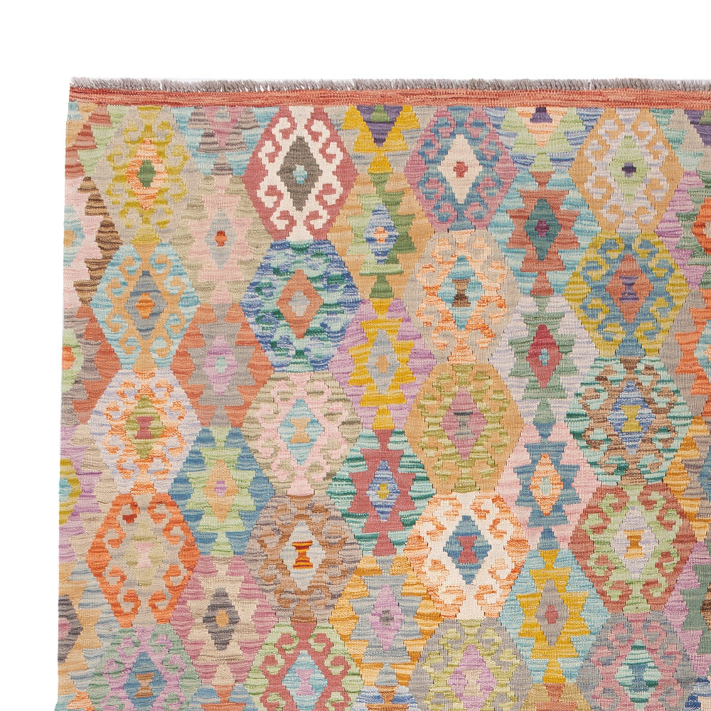 Kelim Teppich - Splash - 347 x 254 cm - bunt