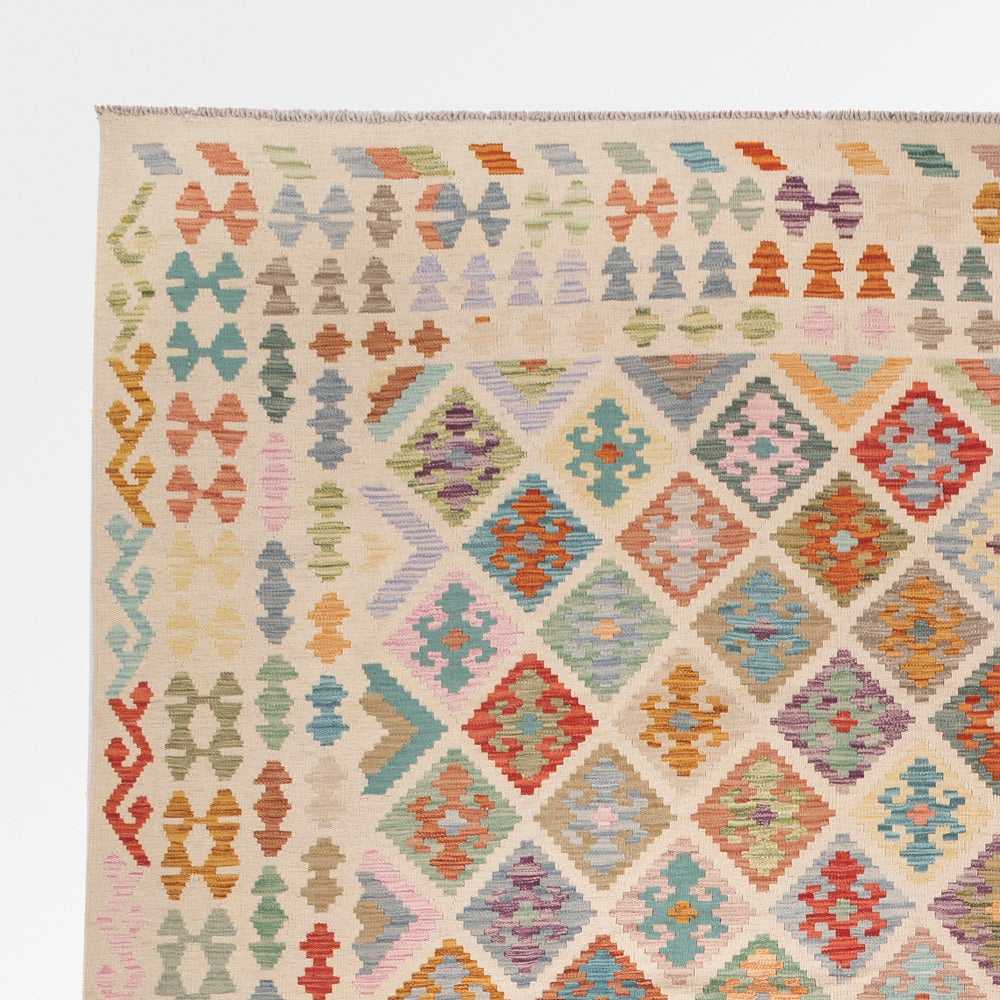 Kilim Maimana Tæppe 310x387cm - Uldtæppe