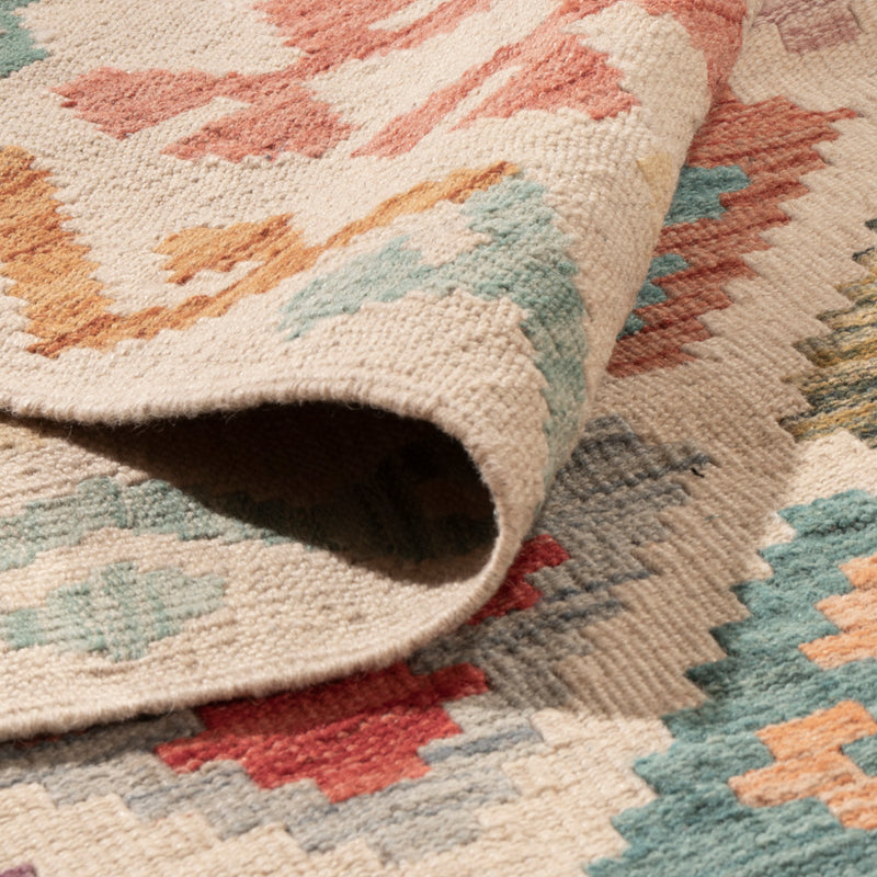 Kelim Teppich - Splash - 387 x 310 cm - bunt