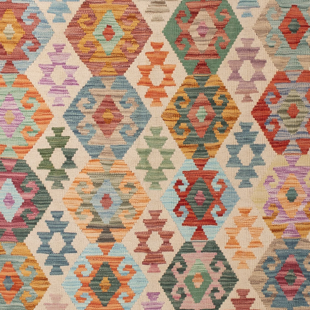 Kelim Teppich - Splash - 358 x 258 cm - bunt