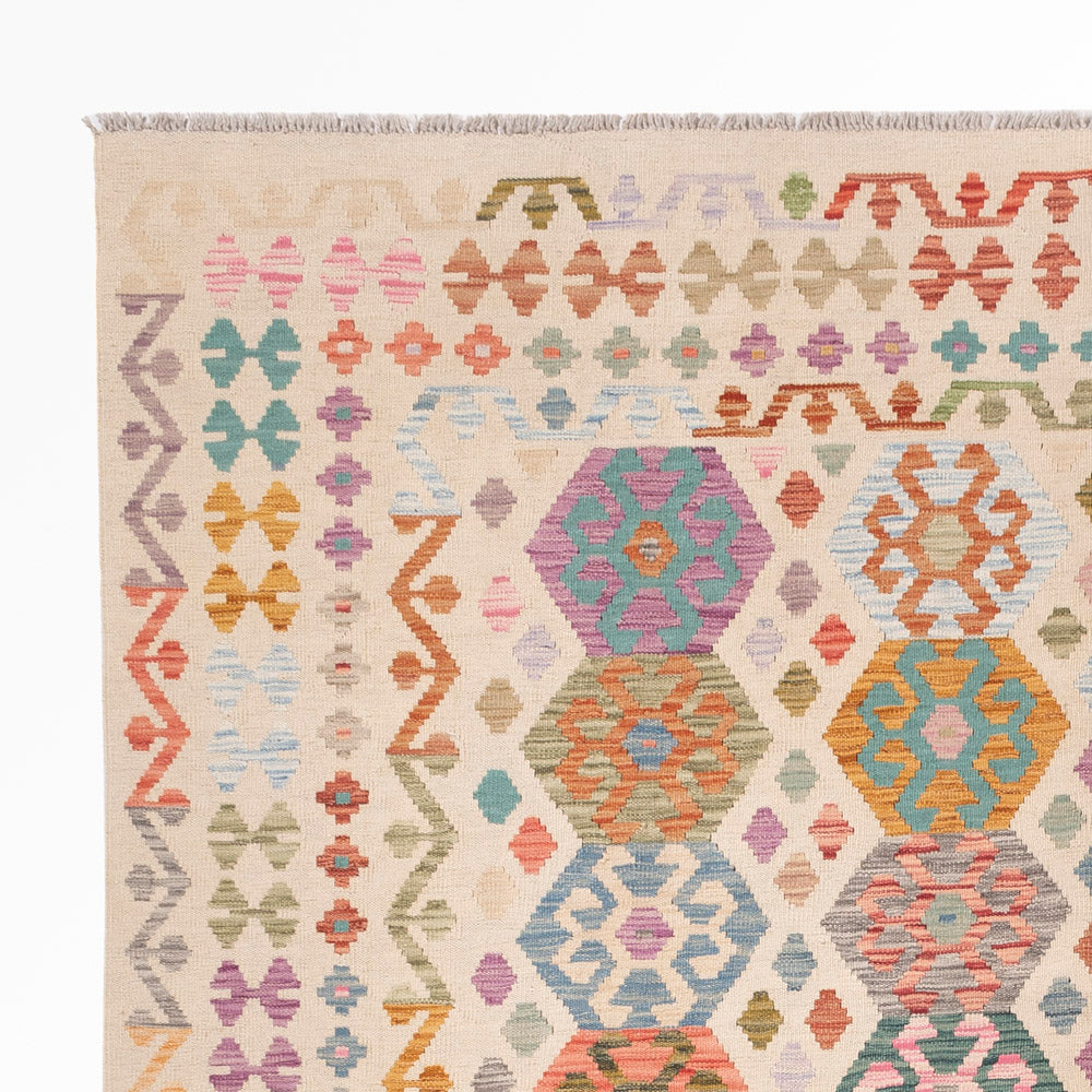 Kilim Maimana Tæppe 250x287cm - Uldtæppe