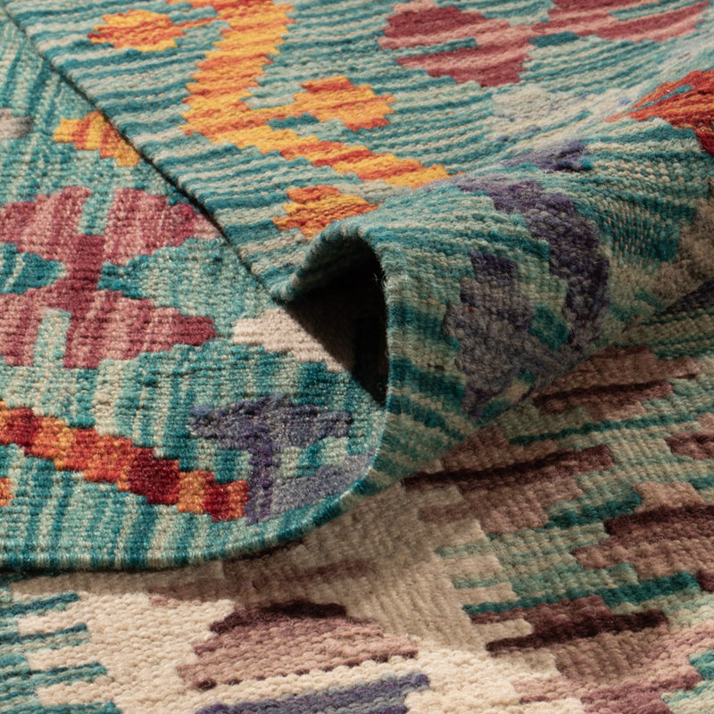 Kelim Teppich - Splash - 352 x 251 cm - bunt