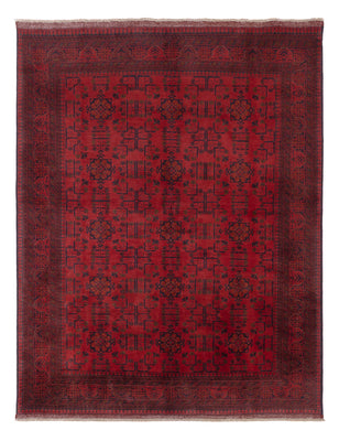 Afghan Teppich - Kunduz - 225 x 178 cm - rot