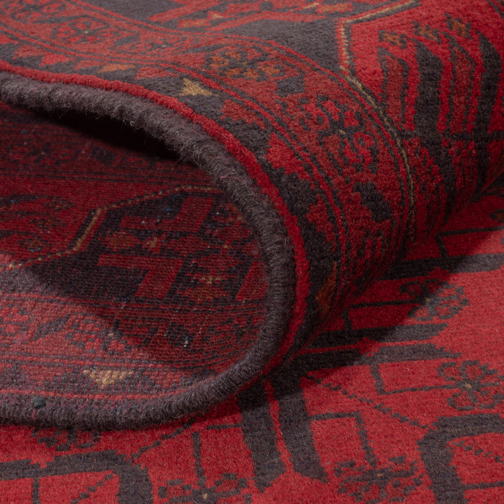 Afghan Teppich - Kunduz - 234 x 178 cm - rot