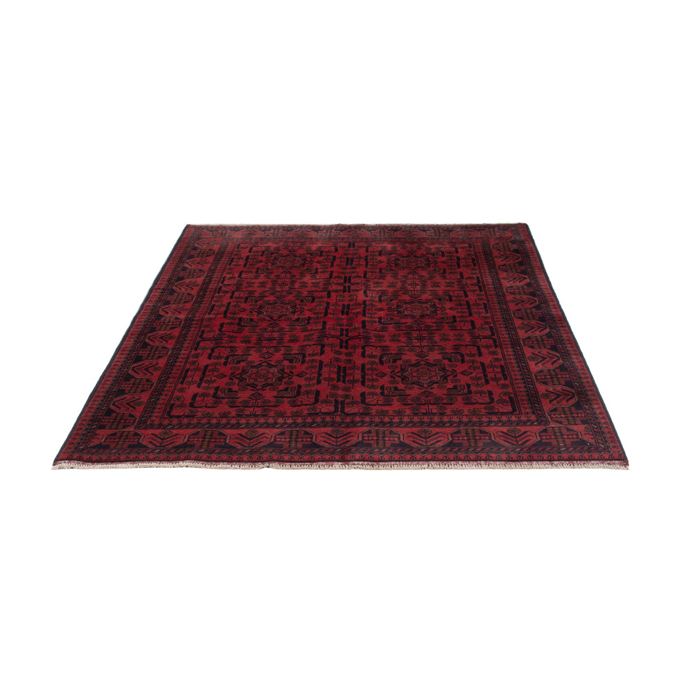 Afghan Teppich - Kunduz - 197 x 146 cm - rot
