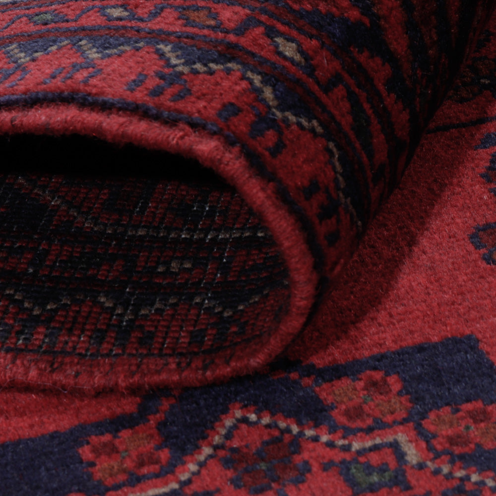 Afghan Teppich - Kunduz - 200 x 148 cm - rot