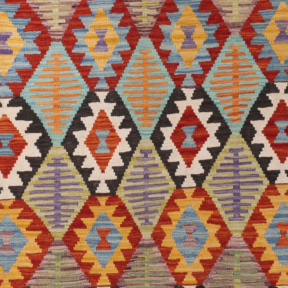 Kelim Teppich - Splash - 348 x 255 cm - bunt