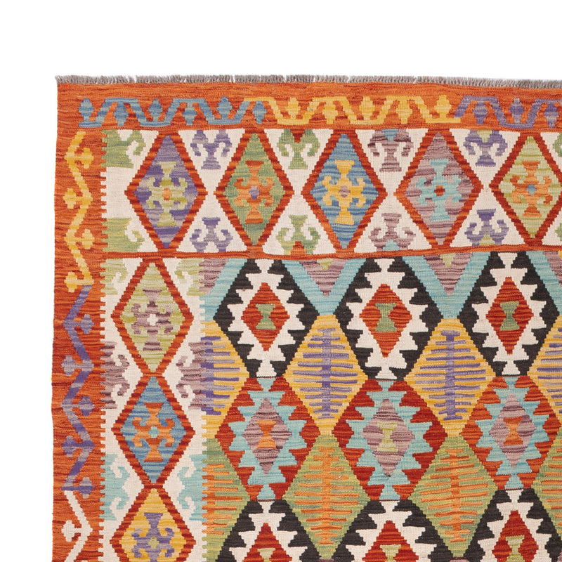 Kelim Teppich - Splash - 348 x 255 cm - bunt